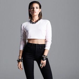 Joan Smalls x True Religion crop sweatshirt S